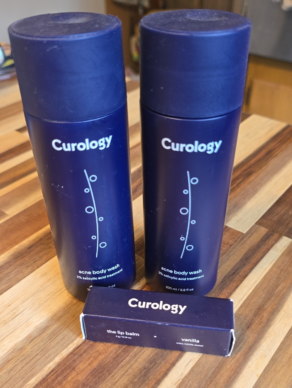 Curology Acne Body Wash (2) + Lip Balm - Bundle!